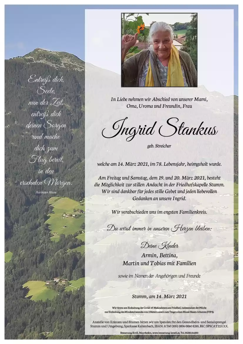 Parte von Ingrid Stankus